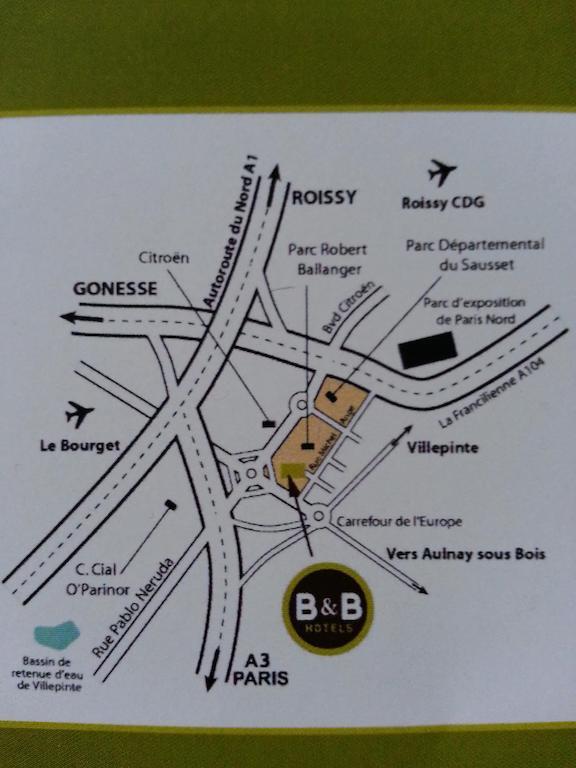 B&B Hotel Paris Nord Aulnay-Sous-Bois Exterior photo